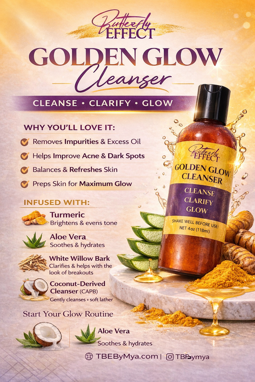 GOLDEN GLOW CLEANSER | DARK SPOT CORRECTOR - The Butterfly Effect