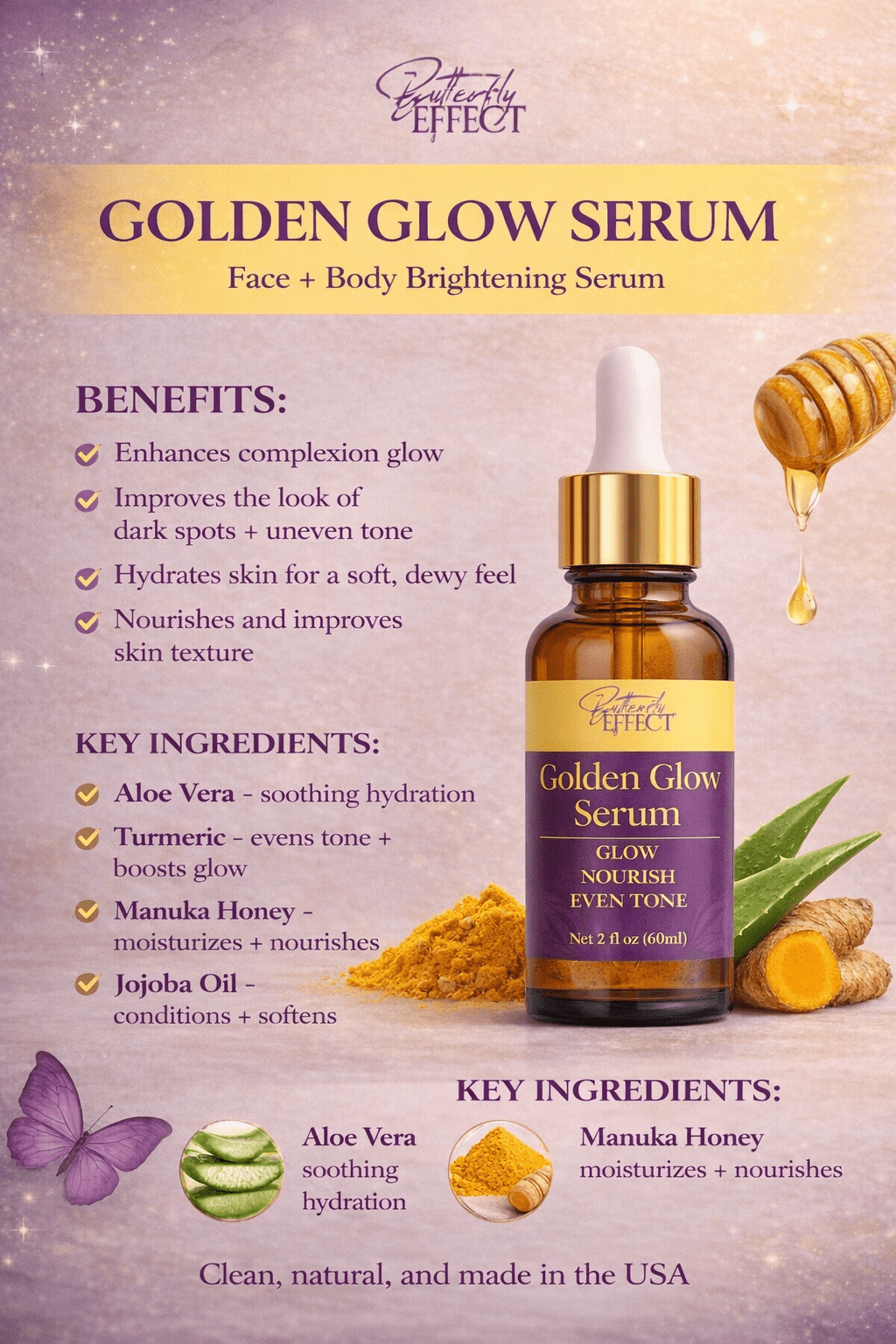 GOLDEN GLOW SERUM - The Butterfly Effect